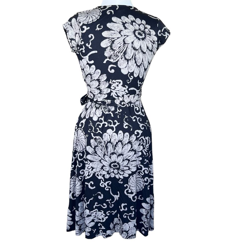 Lucky Brand Women’s Floral Neutral Print Boho Casual Festival Wrap Dress S EUC - Picture 7 of 14